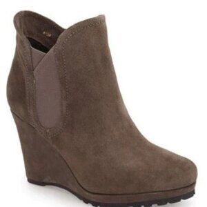 Light Brown Wedge Boots for Women - Platform Wedges - Wedge Booties for Women